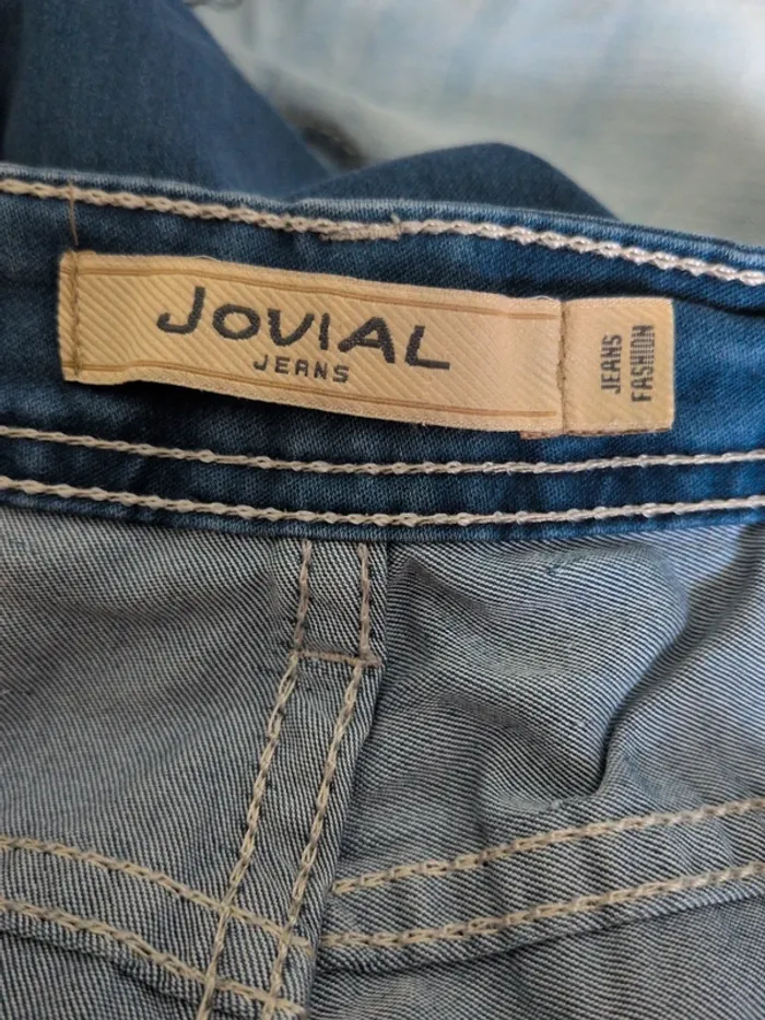 Jovial Jean – Taille L – Bleu foncé avec strass au niveau des poches - photo numéro 6