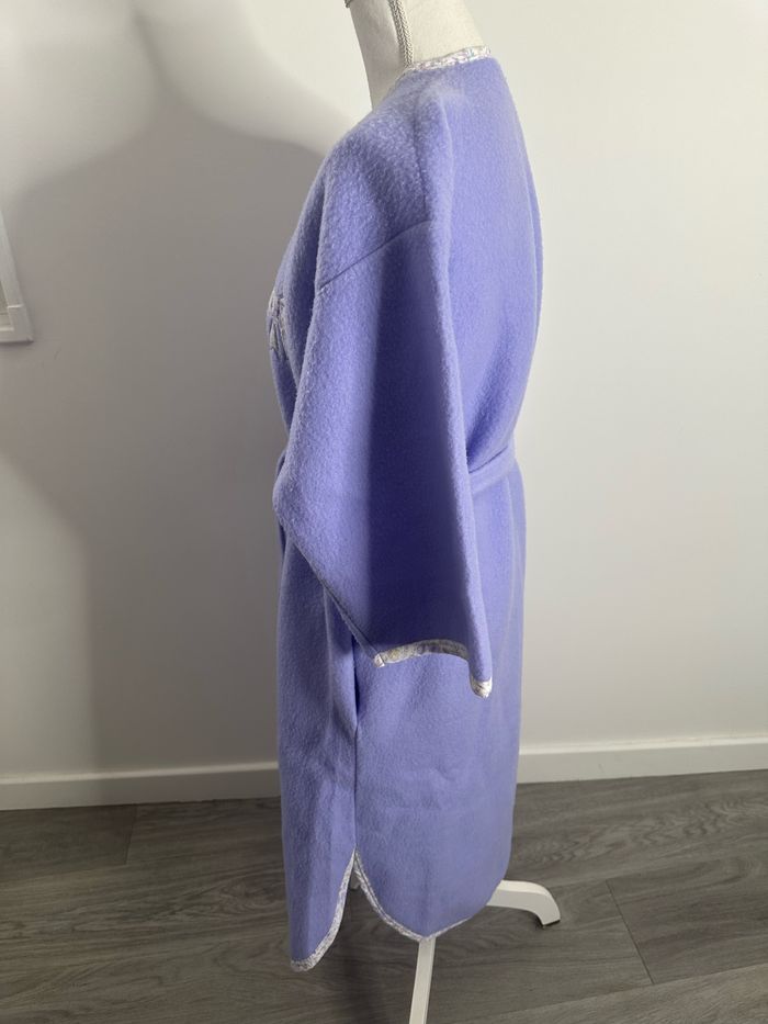 Peignoir long polaire lila mauve Triumph T40 L - photo numéro 5