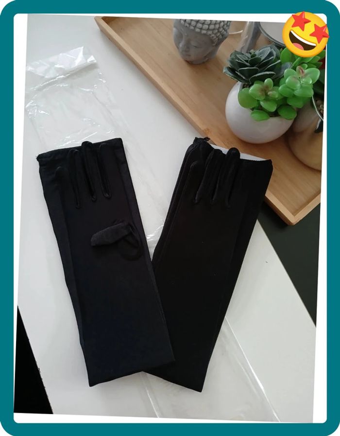 Long Gants noir Neuf Taille Unique🌿💝 - photo numéro 3
