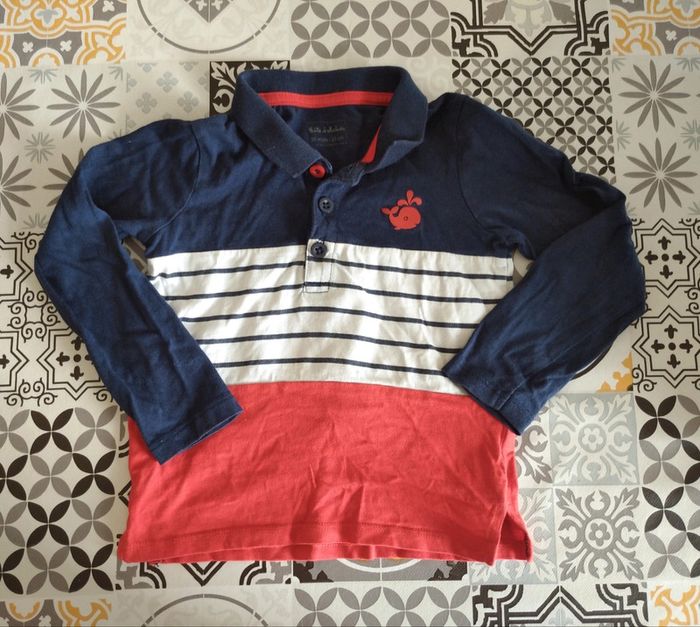 Polo manches longues garçon 3 ans