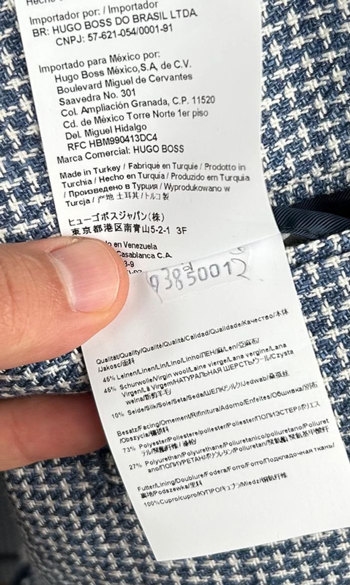 Blazer Boss Tailored – Lin, Laine et Soie, Regular, Taille 50 FR - photo numéro 9