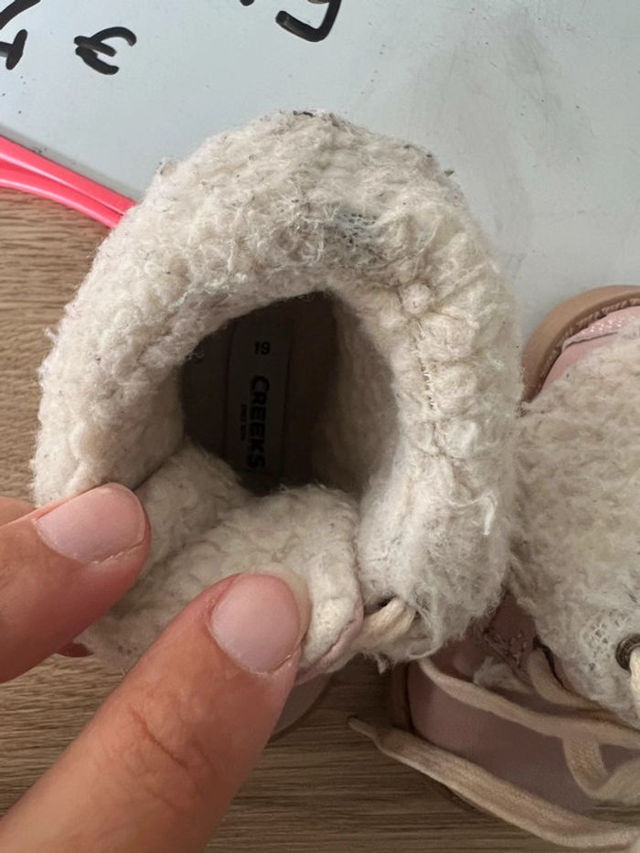 Bottines fourrées chaude fille - photo numéro 3