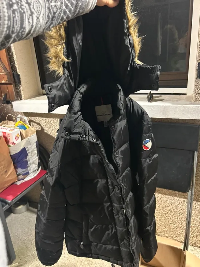 Doudoune noire femme
