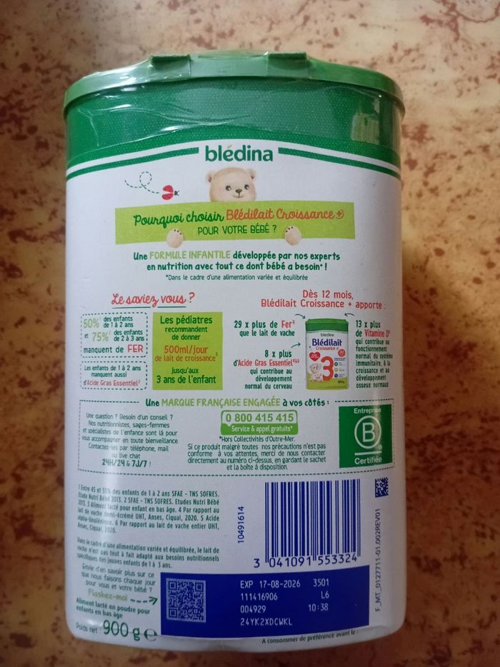 Lait 3eme âge - photo numéro 2