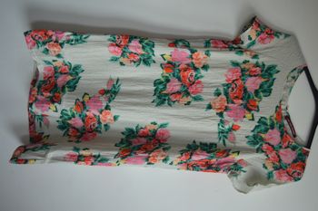 Robe droite florale Comptoir des Cotonniers – Taille 38 – imprimé roses multicolores