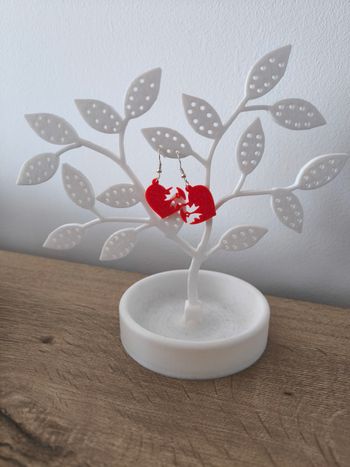 Boucles d'oreilles impression 3D 