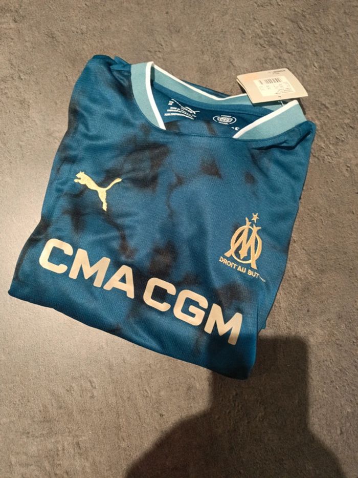 Tenue foot olympique de Marseille bleu. T.28 - photo numéro 4