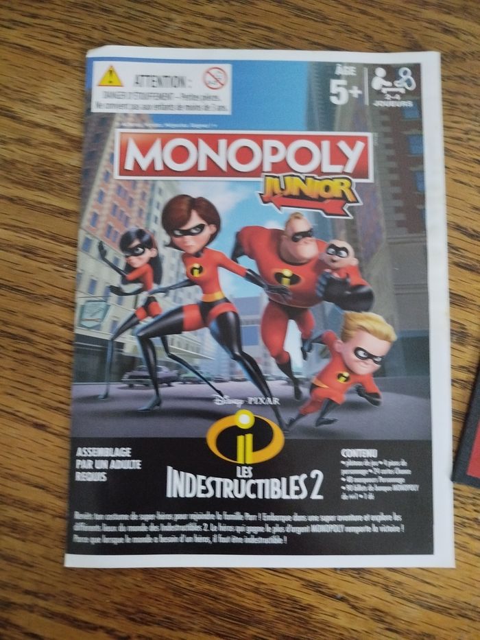Monopoly junior les indestructibles 2 - photo numéro 4