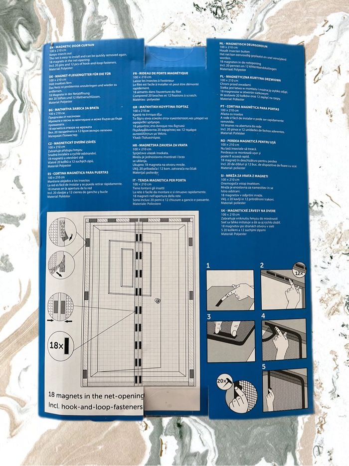 Moustiquaire magnétique 100 x 210 cm - photo numéro 3