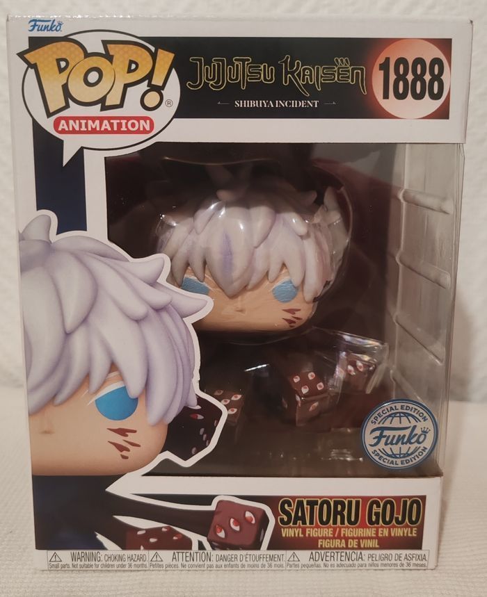 Funko pop jujutsu kaisen 1888 Satoru Gojo.