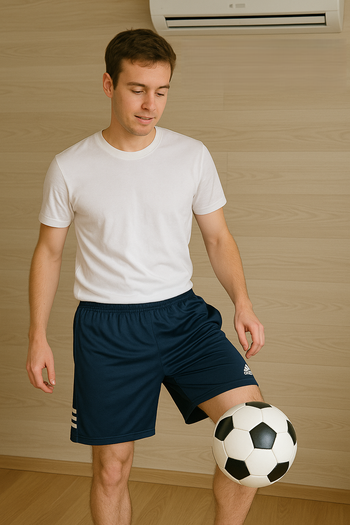 Short Pièce rare XL – Adidas bleu brillant, prêt à scorer !