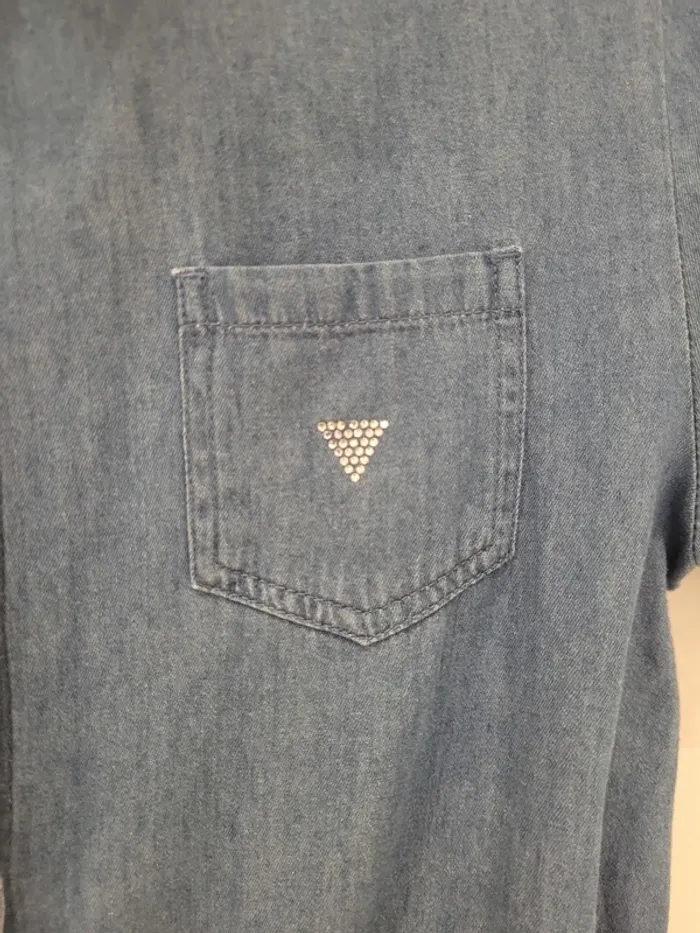 Robe haut en jean et double jupon 100% coton - photo numéro 4