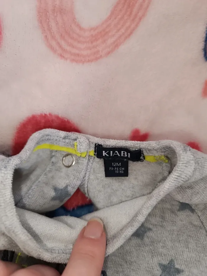 Pyjamas épais kiabi taille 12 mois - photo numéro 3