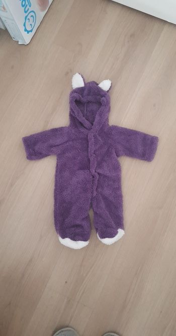 Pyjama grenouillère peluche
