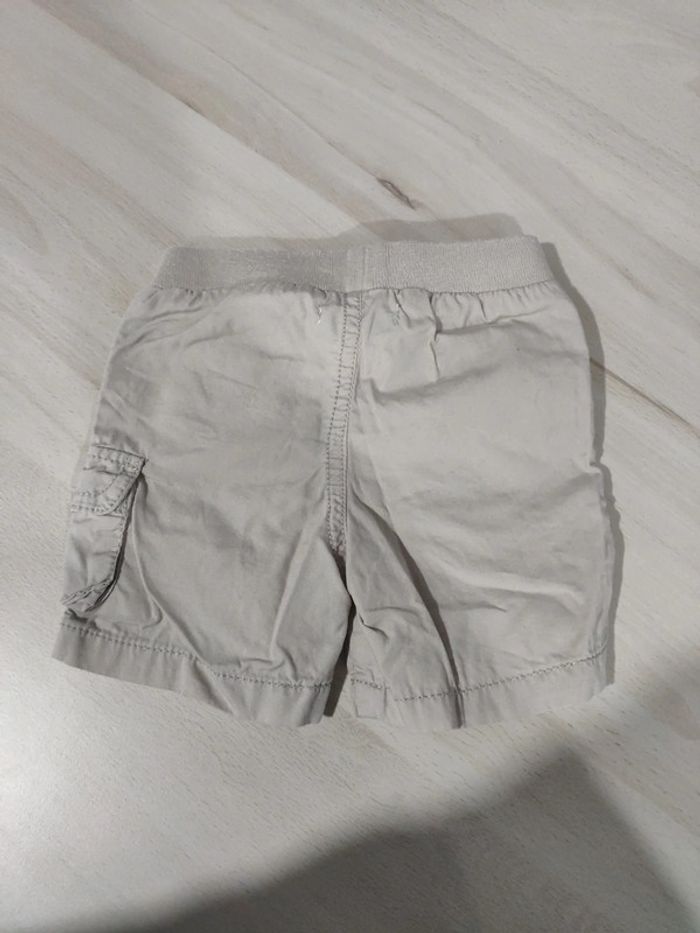 Short bébé garçon 1 mois beige hippo rigolo - photo numéro 4