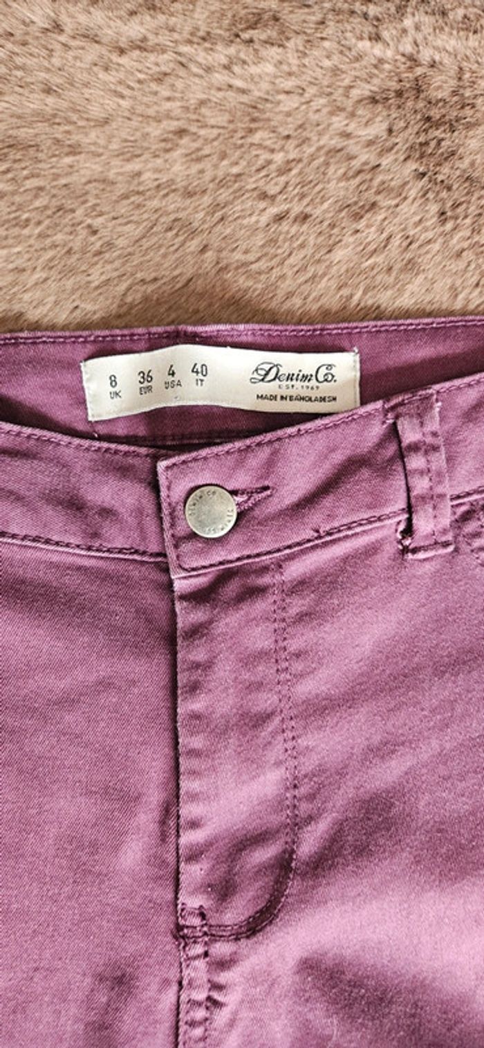 Jeans skinny violet taille 36 - photo numéro 4