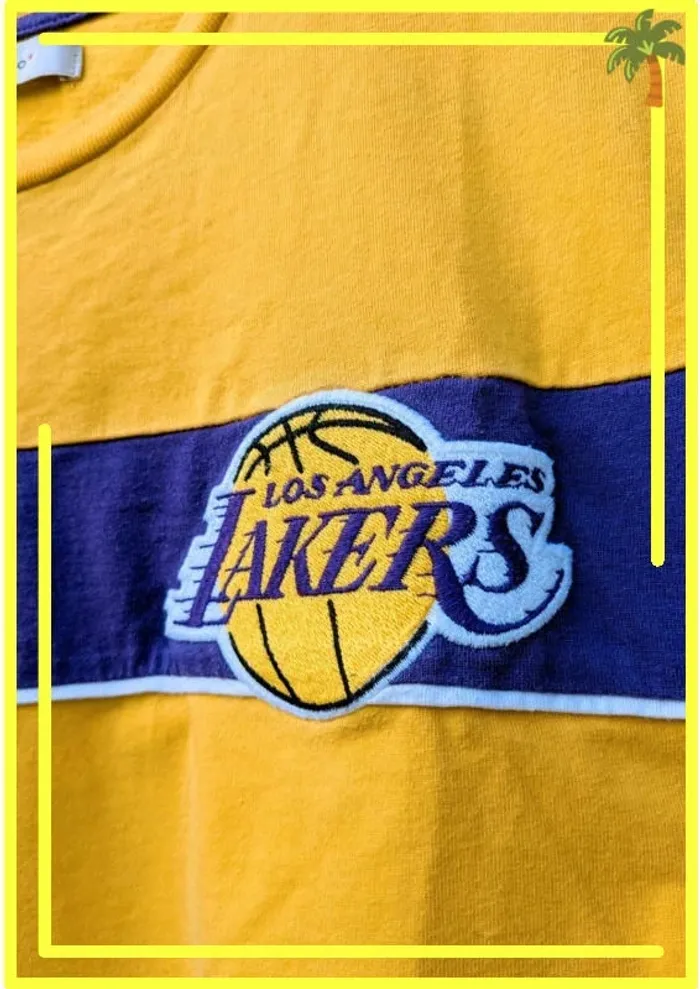 T-shirt Lakers brodé – Pour les MVP du style ! - photo numéro 2