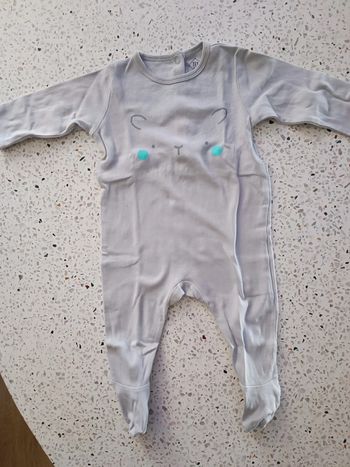 Pyjama gris 6 mois Tex
