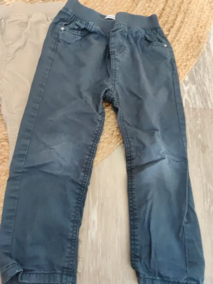 Lot de 2 pantalons taille droite 24 mois - photo numéro 2