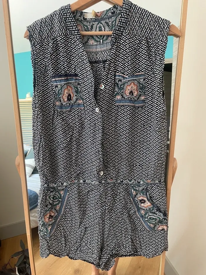 Combinaison short à motif - photo numéro 7