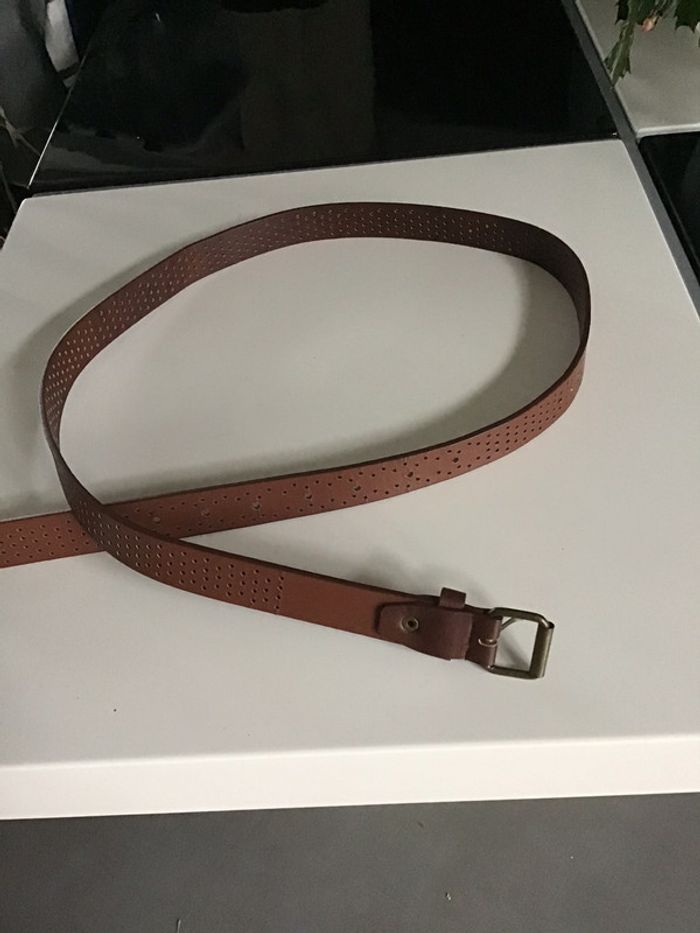 Ceinture marron boucle métal - photo numéro 3