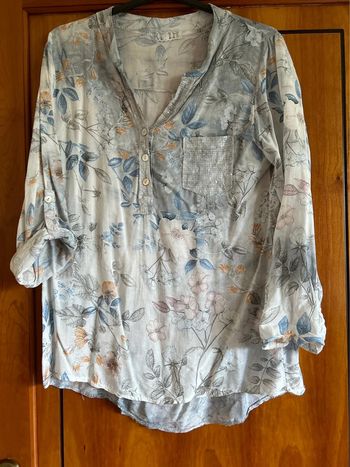 Blouse fleurie taille unique