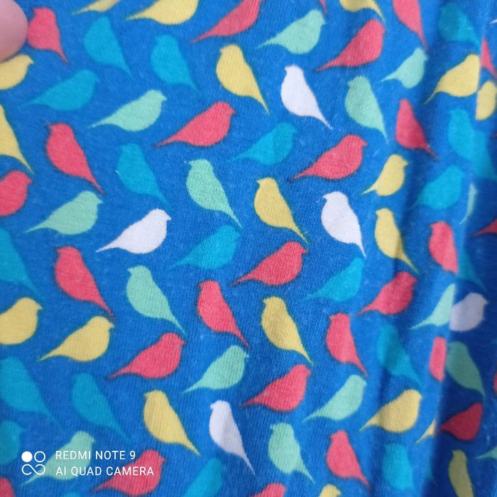 Combinaison bleue motif oiseaux 4ans - photo numéro 5