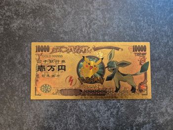 Billet OR à collectionner Pokemon