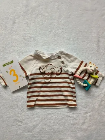 T-shirt manches longues 3 mois
