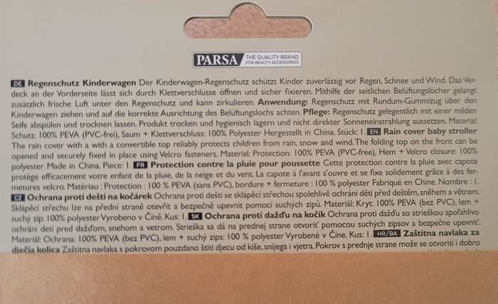 Protection anti-pluie poussette, universel. Neuf - photo numéro 3