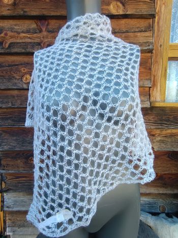 Carré Missegle Mohair et soie neuf petit modèle