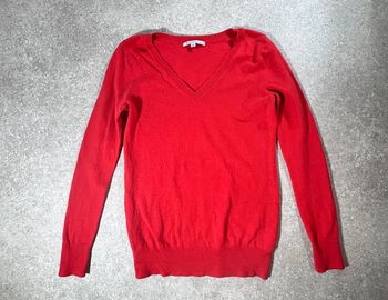 🧶 Pull rouge en V Gap taille XS 🧶
