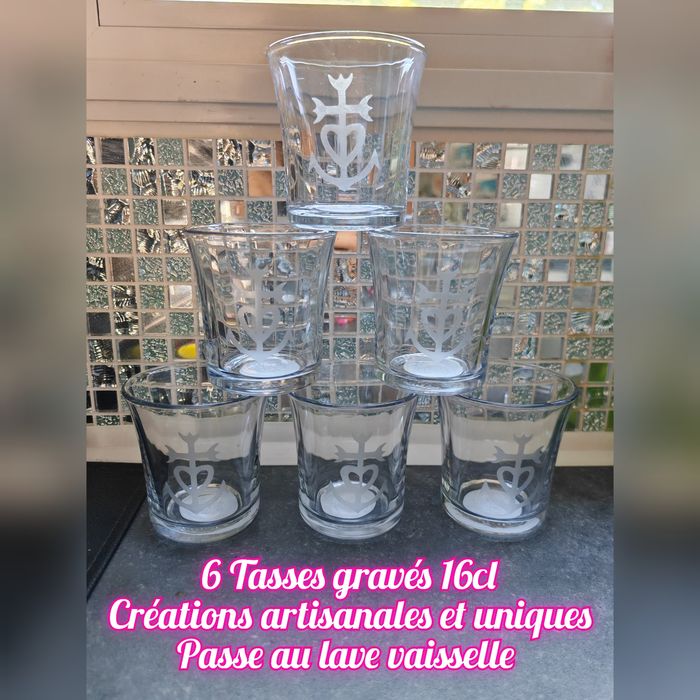 Tasses gravés 16cl - photo numéro 2
