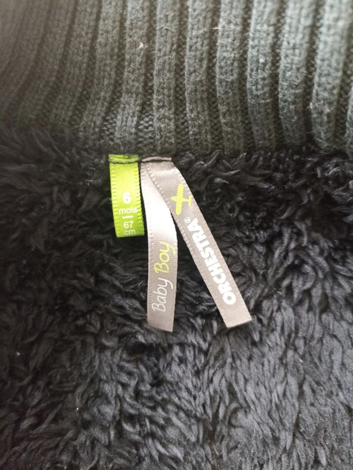 Gilet épais garçon 6 mois - photo numéro 4