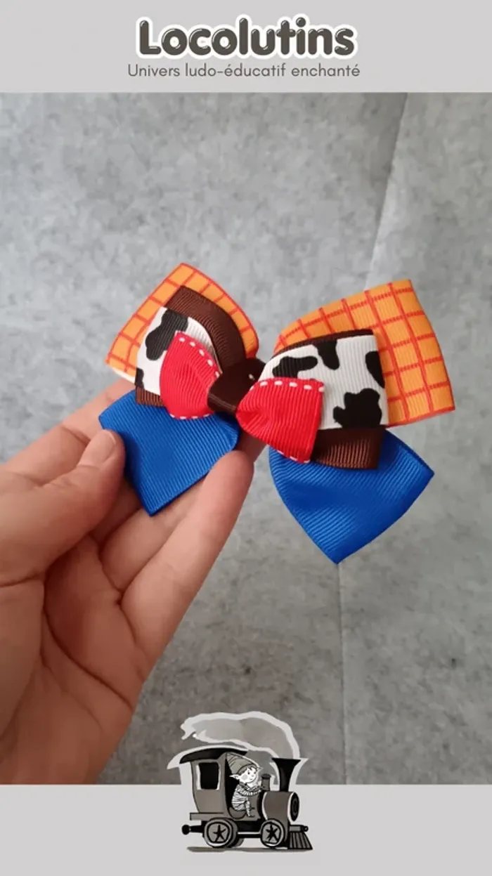🚂 pince à cheveux décorative woody - photo numéro 2