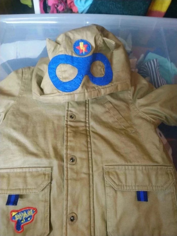 Jolie veste enduite DPAM très sympa et originale taille 9 mois - photo numéro 3