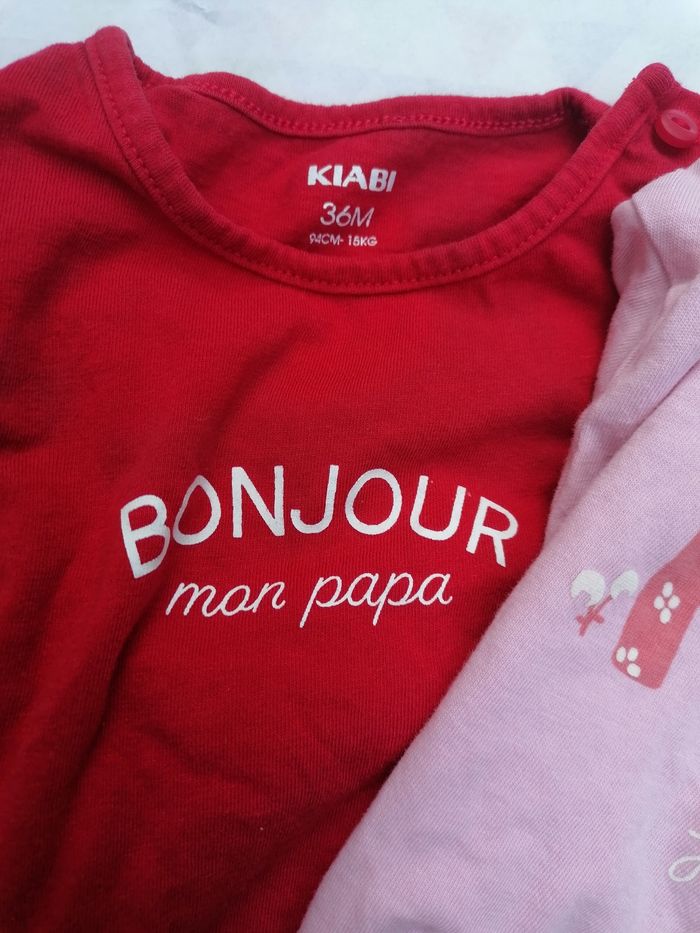 Lot de 6 t-shirts manches longue 36 mois - photo numéro 6