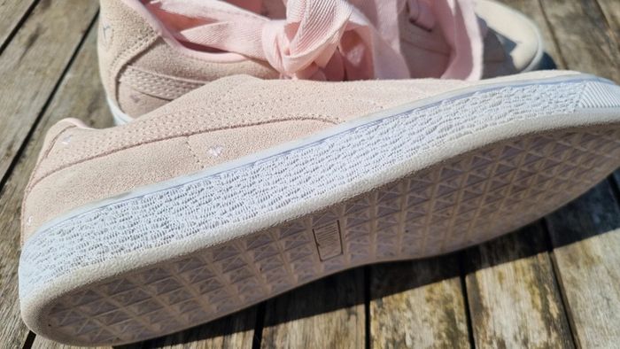 Baskets sneakers Puma rose cuir rose 39 état comme neuf - photo numéro 5