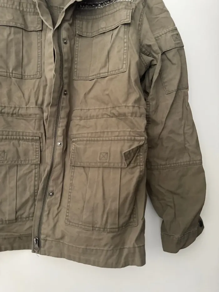 Veste Only type militaire oversize verte - photo numéro 4