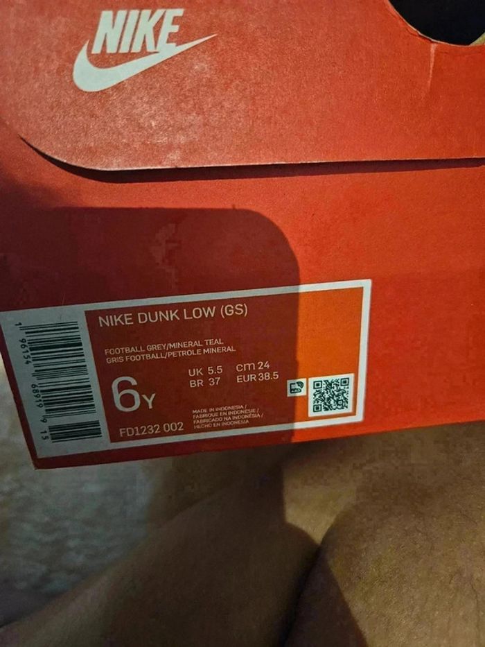 Nike Dunk Low Minéral Taille 38.5 - photo numéro 9