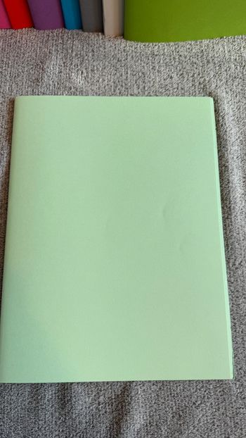 Ensemble de 6 chemises rigides vert eau