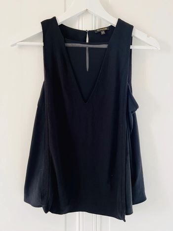Top debardeur noir Massimo Dutti XS