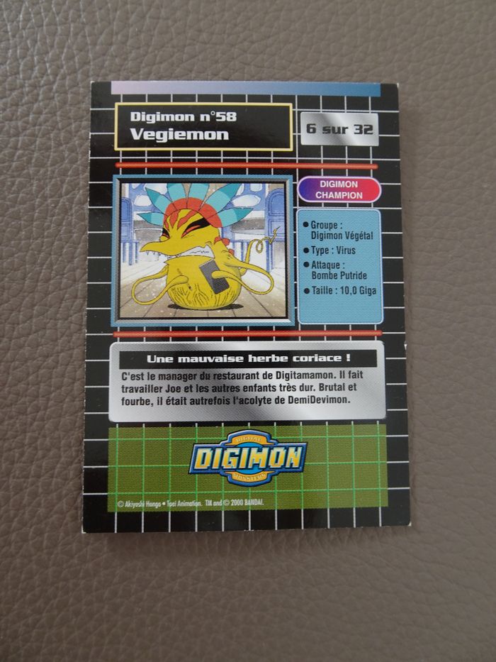 Carte digimon brillante vegiemon - photo numéro 2