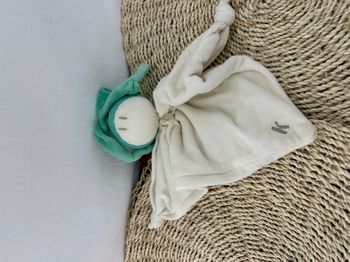 Doudou grand lutin vert, coton bio Keptin Jr