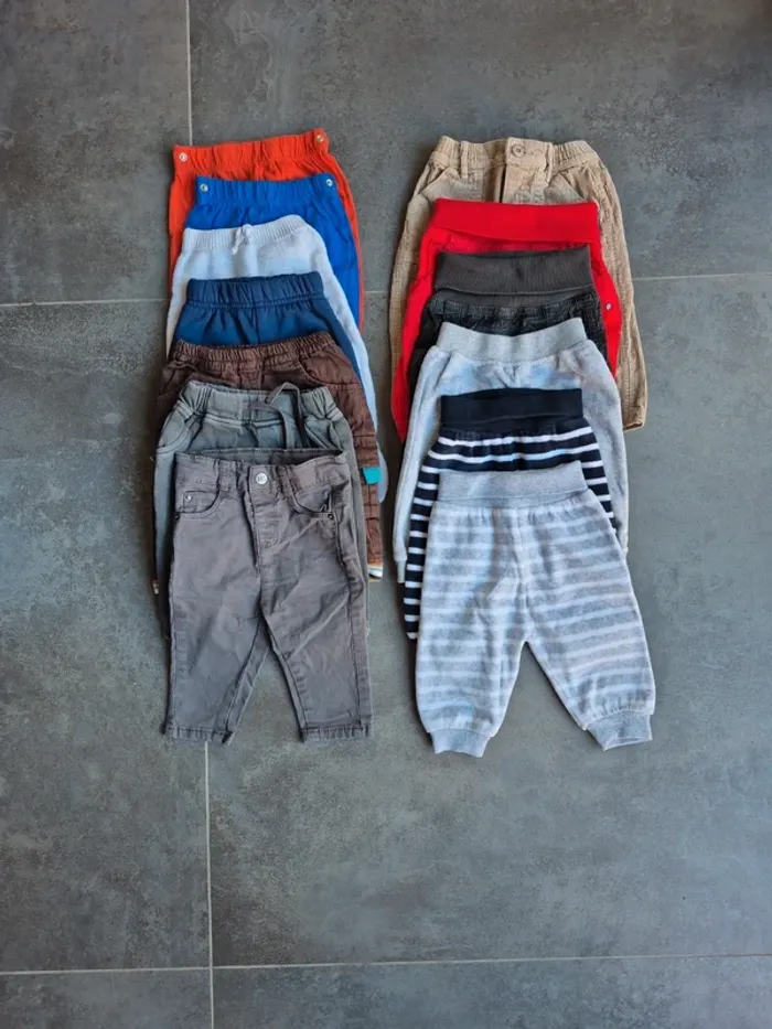 Lot de pantalons bébé 3 mois
