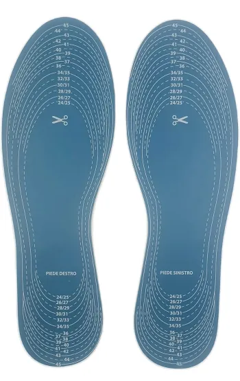 Semelle Chaussure hygiénique MD Casa à découper bleue Taille 24/25 à 45 Neuf