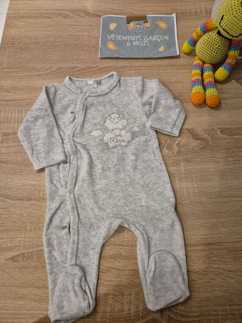 Pyjama velours MES PETITS CAILLOUX