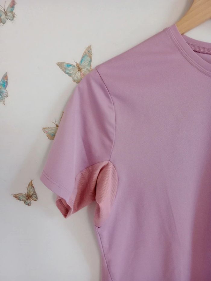 T-shirt technique sport femme taille l lilas c19 - photo numéro 14