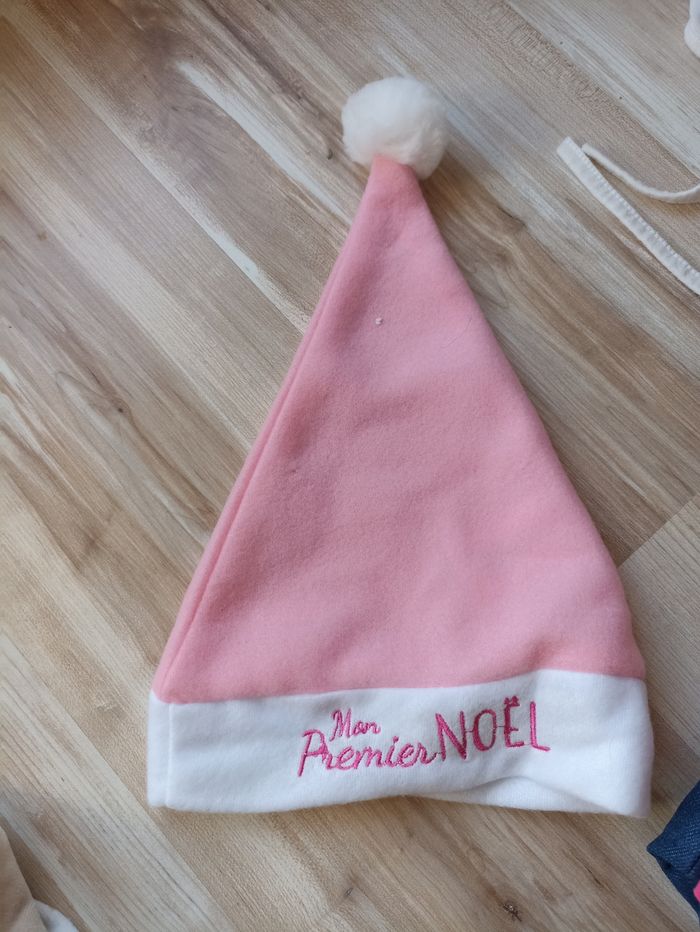 Chaussette et bonnet Noël "mon premier Noël" - photo numéro 2