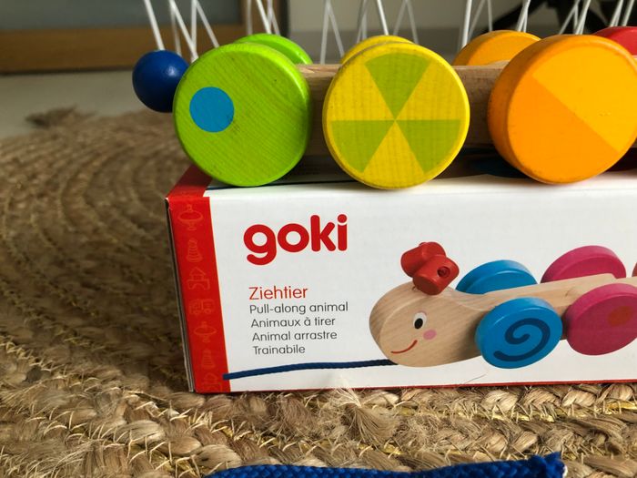 Chenille en bois à tirer - photo numéro 3